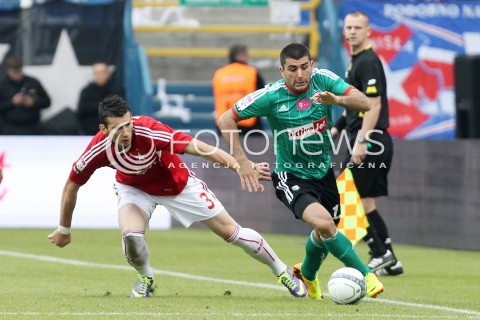  06.10.2013 KRAKOW <br />PILKA NOZNA POLSKA T-MOBILE EKSTRAKLASA SEZON 2013/2014 FOOTBALL POLISH EKSTRAKLASA SEASON 2013/2014 WISLA KRAKOW - LEGIA WARSZAWA<br />N/Z GORDAN BUNOZA WLADIMER DWALISZWILI <br /> 