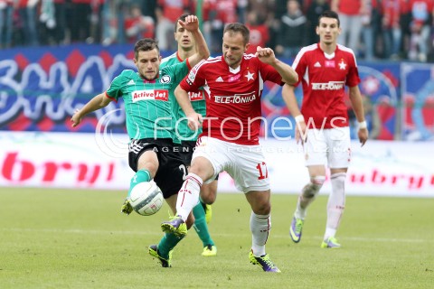  06.10.2013 KRAKOW <br />PILKA NOZNA POLSKA T-MOBILE EKSTRAKLASA SEZON 2013/2014 FOOTBALL POLISH EKSTRAKLASA SEASON 2013/2014 WISLA KRAKOW - LEGIA WARSZAWA<br />N/Z OSTOJA STJEPANOVIC LUKASZ BROZ <br /> 