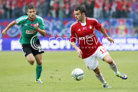  06.10.2013 KRAKOW <br />PILKA NOZNA POLSKA T-MOBILE EKSTRAKLASA SEZON 2013/2014 FOOTBALL POLISH EKSTRAKLASA SEASON 2013/2014 WISLA KRAKOW - LEGIA WARSZAWA<br />N/Z PAWEL BROZEK LUKASZ BROZ <br /> 