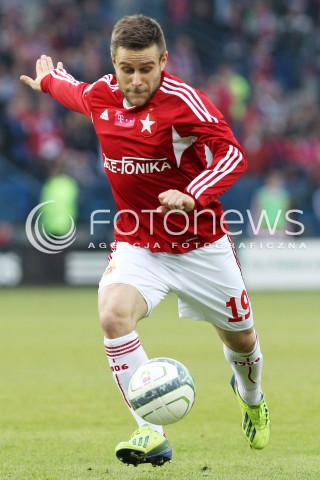  06.10.2013 KRAKOW <br />PILKA NOZNA POLSKA T-MOBILE EKSTRAKLASA SEZON 2013/2014 FOOTBALL POLISH EKSTRAKLASA SEASON 2013/2014 WISLA KRAKOW - LEGIA WARSZAWA<br />N/Z PATRYK MALECKI SYLWETKA <br /> 