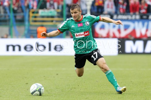  06.10.2013 KRAKOW <br />PILKA NOZNA POLSKA T-MOBILE EKSTRAKLASA SEZON 2013/2014 FOOTBALL POLISH EKSTRAKLASA SEASON 2013/2014 WISLA KRAKOW - LEGIA WARSZAWA<br />N/Z TOMASZ BRZYSKI SYLWETKA <br /> 