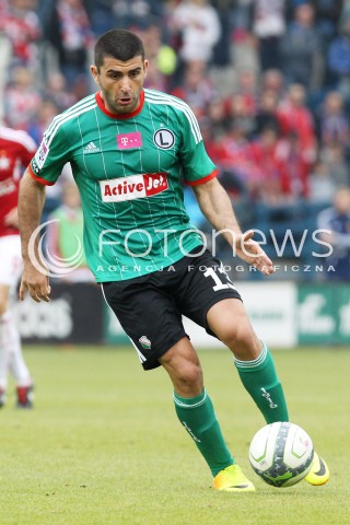  06.10.2013 KRAKOW <br />PILKA NOZNA POLSKA T-MOBILE EKSTRAKLASA SEZON 2013/2014 FOOTBALL POLISH EKSTRAKLASA SEASON 2013/2014 WISLA KRAKOW - LEGIA WARSZAWA<br />N/Z WLADIMER DWALISZWILI SYLWETKA <br /> 