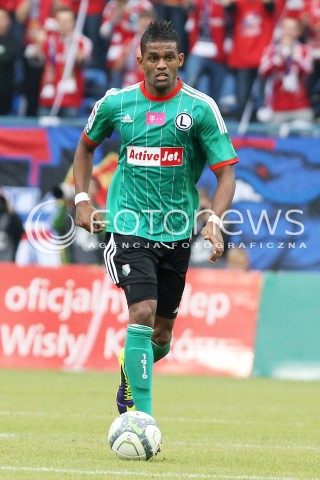  06.10.2013 KRAKOW <br />PILKA NOZNA POLSKA T-MOBILE EKSTRAKLASA SEZON 2013/2014 FOOTBALL POLISH EKSTRAKLASA SEASON 2013/2014 WISLA KRAKOW - LEGIA WARSZAWA<br />N/Z RAPHAEL AUGUSTO SYLWETKA <br /> 