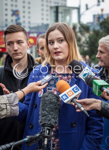  10.10.2013 WARSZAWA KONFERENCJA PRASOWA TWOJEGO RUCHU Z UDZIALEM POSLA ANDRZEJA ROZENKA N/Z DARIA TRAPSZO DRABCZYNSKA  