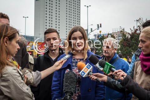  10.10.2013 WARSZAWA KONFERENCJA PRASOWA TWOJEGO RUCHU Z UDZIALEM POSLA ANDRZEJA ROZENKA N/Z DARIA TRAPSZO DRABCZYNSKA  
