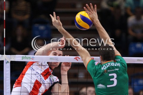 11.10.2013 RZESZOW<br />SIATKOWKA PLUS LIGA 2013/2014 MEN VOLLEYBALL POLAND POLISH PLUSLIGA LEAGUE SEASON 2013/2014 <br />MECZ ASSECO RESOVIA RZESZOW - BBTS BIELSKO BIALA <br />N/Z DAWID KONARSKI MILOSZ STOJKOVIC <br /> 