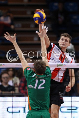  11.10.2013 RZESZOW<br />SIATKOWKA PLUS LIGA 2013/2014 MEN VOLLEYBALL POLAND POLISH PLUSLIGA LEAGUE SEASON 2013/2014 <br />MECZ ASSECO RESOVIA RZESZOW - BBTS BIELSKO BIALA <br />N/Z PIOTR NOWAKOWSKI GRZEGORZ KOKOCINSKI <br /> 