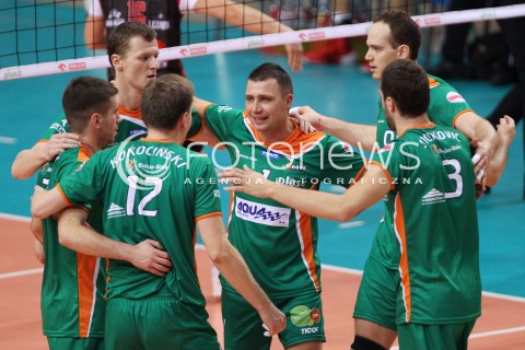  11.10.2013 RZESZOW<br />SIATKOWKA PLUS LIGA 2013/2014 MEN VOLLEYBALL POLAND POLISH PLUSLIGA LEAGUE SEASON 2013/2014 <br />MECZ ASSECO RESOVIA RZESZOW - BBTS BIELSKO BIALA <br />N/Z MICHAL BLONSKI MILOSZ STOJKOVIC RADOSC EMOCJE <br /> 
