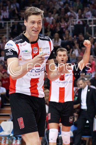  11.10.2013 RZESZOW<br />SIATKOWKA PLUS LIGA 2013/2014 MEN VOLLEYBALL POLAND POLISH PLUSLIGA LEAGUE SEASON 2013/2014 <br />MECZ ASSECO RESOVIA RZESZOW - BBTS BIELSKO BIALA <br />N/Z JOCHEN SCHOPS PETER VERES RADOSC EMOCJE <br /> 