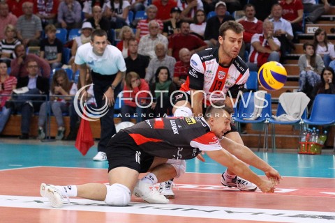  11.10.2013 RZESZOW<br />SIATKOWKA PLUS LIGA 2013/2014 MEN VOLLEYBALL POLAND POLISH PLUSLIGA LEAGUE SEASON 2013/2014 <br />MECZ ASSECO RESOVIA RZESZOW - BBTS BIELSKO BIALA <br />N/Z KRZYSZTOF IGNACZAK PETER VERES <br /> 