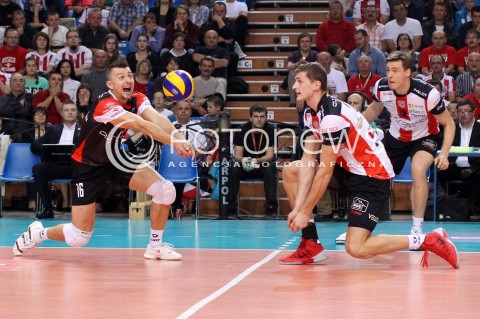  11.10.2013 RZESZOW<br />SIATKOWKA PLUS LIGA 2013/2014 MEN VOLLEYBALL POLAND POLISH PLUSLIGA LEAGUE SEASON 2013/2014 <br />MECZ ASSECO RESOVIA RZESZOW - BBTS BIELSKO BIALA <br />N/Z KRZYSZTOF IGNACZAK DAWID KONARSKI <br /> 