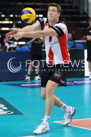  11.10.2013 RZESZOW<br />SIATKOWKA PLUS LIGA 2013/2014 MEN VOLLEYBALL POLAND POLISH PLUSLIGA LEAGUE SEASON 2013/2014 <br />MECZ ASSECO RESOVIA RZESZOW - BBTS BIELSKO BIALA <br />N/Z JOCHEN SCHOPS SYLWETKA<br /> 