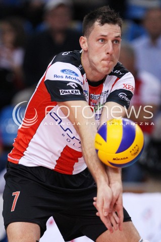  11.10.2013 RZESZOW<br />SIATKOWKA PLUS LIGA 2013/2014 MEN VOLLEYBALL POLAND POLISH PLUSLIGA LEAGUE SEASON 2013/2014 <br />MECZ ASSECO RESOVIA RZESZOW - BBTS BIELSKO BIALA <br />N/Z OLIEG ACHREM SYLWETKA<br /> 