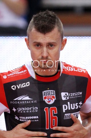  11.10.2013 RZESZOW<br />SIATKOWKA PLUS LIGA 2013/2014 MEN VOLLEYBALL POLAND POLISH PLUSLIGA LEAGUE SEASON 2013/2014 <br />MECZ ASSECO RESOVIA RZESZOW - BBTS BIELSKO BIALA <br />N/Z KRZYSZTOF IGNACZAK SYLWETKA PORTRET GLOWKA<br /> 