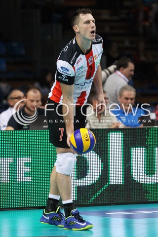  11.10.2013 RZESZOW<br />SIATKOWKA PLUS LIGA 2013/2014 MEN VOLLEYBALL POLAND POLISH PLUSLIGA LEAGUE SEASON 2013/2014 <br />MECZ ASSECO RESOVIA RZESZOW - BBTS BIELSKO BIALA <br />N/Z OLIEG ACHREM SYLWETKA<br /> 