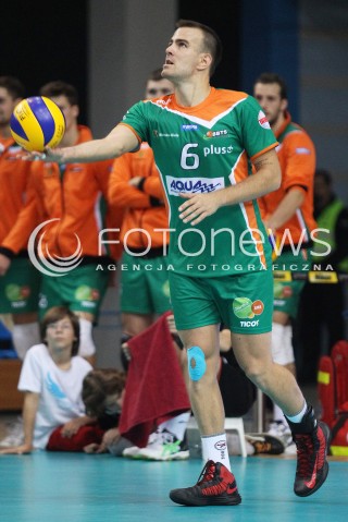  11.10.2013 RZESZOW<br />SIATKOWKA PLUS LIGA 2013/2014 MEN VOLLEYBALL POLAND POLISH PLUSLIGA LEAGUE SEASON 2013/2014 <br />MECZ ASSECO RESOVIA RZESZOW - BBTS BIELSKO BIALA <br />N/Z MARTIN VIK SYLWETKA<br /> 