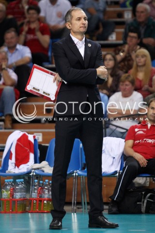  11.10.2013 RZESZOW<br />SIATKOWKA PLUS LIGA 2013/2014 MEN VOLLEYBALL POLAND POLISH PLUSLIGA LEAGUE SEASON 2013/2014 <br />MECZ ASSECO RESOVIA RZESZOW - BBTS BIELSKO BIALA <br />N/Z ANDRZEJ KOWAL ( TRENER ) SYLWETKA<br /> 