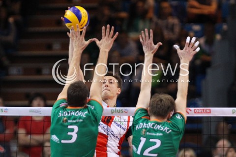  11.10.2013 RZESZOW<br />SIATKOWKA PLUS LIGA 2013/2014 MEN VOLLEYBALL POLAND POLISH PLUSLIGA LEAGUE SEASON 2013/2014 <br />MECZ ASSECO RESOVIA RZESZOW - BBTS BIELSKO BIALA <br />N/Z JOCHEN SCHOPS MILOSZ STOJKOVIC GRZEGORZ KOKOCINSKI <br /> 