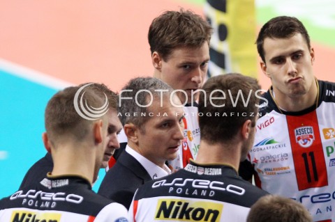  11.10.2013 RZESZOW<br />SIATKOWKA PLUS LIGA 2013/2014 MEN VOLLEYBALL POLAND POLISH PLUSLIGA LEAGUE SEASON 2013/2014 <br />MECZ ASSECO RESOVIA RZESZOW - BBTS BIELSKO BIALA <br />N/Z ANDRZEJ KOWAL ( TRENER ) JOCHEN SCHOPS FABIAN DRZYZGA <br /> 