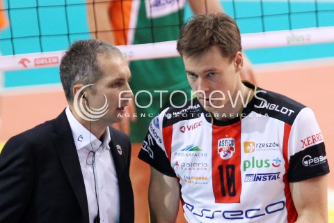  11.10.2013 RZESZOW<br />SIATKOWKA PLUS LIGA 2013/2014 MEN VOLLEYBALL POLAND POLISH PLUSLIGA LEAGUE SEASON 2013/2014 <br />MECZ ASSECO RESOVIA RZESZOW - BBTS BIELSKO BIALA <br />N/Z ANDRZEJ KOWAL ( TRENER ) JOCHEN SCHOPS <br /> 