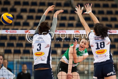  12.10.2013 LODZSIATKOWKA ORLEN LIGA SEZON 2013/2014 VOLLEYBALL POLISH SEASON BUDOWLANI LODZ - IMPEL WROCLAW N/Z EWELINA SIECZKA   