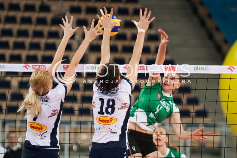  12.10.2013 LODZSIATKOWKA ORLEN LIGA SEZON 2013/2014 VOLLEYBALL POLISH SEASON BUDOWLANI LODZ - IMPEL WROCLAW N/Z KATARZYNA KONIECZNA   