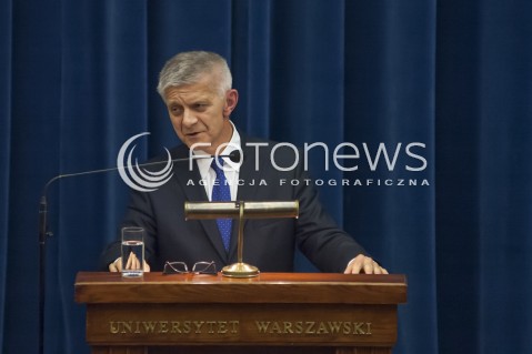 Marek Belka na Uniwersytecie Warszawskim