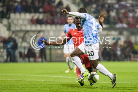  25.10.2013 LODZ PILKA NOZNA T-MOBILE EKSTRAKLASA SEZON 2013/2014 FOOTBALL POLISH EKSTRAKLASA SEASON WIDZEW LODZ - CRACOVIA KRAKOW N/Z KEVIN LAFRANCE   