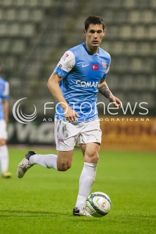  25.10.2013 LODZ PILKA NOZNA T-MOBILE EKSTRAKLASA SEZON 2013/2014 FOOTBALL POLISH EKSTRAKLASA SEASON WIDZEW LODZ - CRACOVIA KRAKOW N/Z MATEUSZ ZYTKO SYLWETKA   