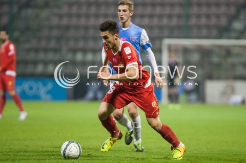  25.10.2013 LODZ PILKA NOZNA T-MOBILE EKSTRAKLASA SEZON 2013/2014 FOOTBALL POLISH EKSTRAKLASA SEASON WIDZEW LODZ - CRACOVIA KRAKOW N/Z KRYSTIAN NOWAK   