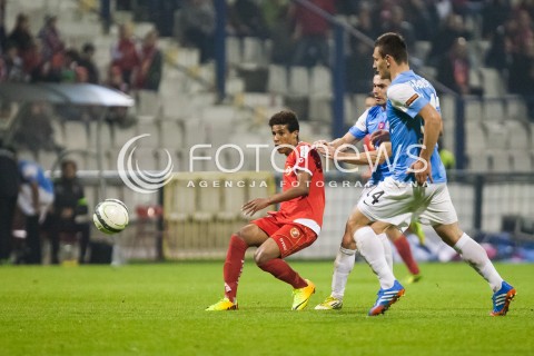  25.10.2013 LODZ PILKA NOZNA T-MOBILE EKSTRAKLASA SEZON 2013/2014 FOOTBALL POLISH EKSTRAKLASA SEASON WIDZEW LODZ - CRACOVIA KRAKOW N/Z ALEX BRUNO   