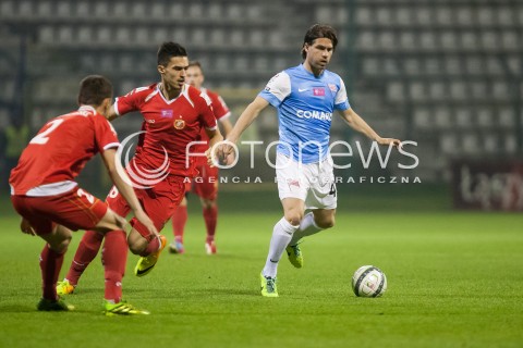  25.10.2013 LODZ PILKA NOZNA T-MOBILE EKSTRAKLASA SEZON 2013/2014 FOOTBALL POLISH EKSTRAKLASA SEASON WIDZEW LODZ - CRACOVIA KRAKOW N/Z ROK STRAUS KRYSTAIN NOWAK   