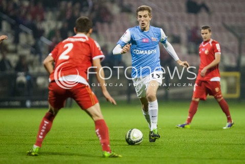  25.10.2013 LODZ PILKA NOZNA T-MOBILE EKSTRAKLASA SEZON 2013/2014 FOOTBALL POLISH EKSTRAKLASA SEASON WIDZEW LODZ - CRACOVIA KRAKOW N/Z SEBASTIAN STEBLECKI   