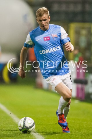  25.10.2013 LODZ PILKA NOZNA T-MOBILE EKSTRAKLASA SEZON 2013/2014 FOOTBALL POLISH EKSTRAKLASA SEASON WIDZEW LODZ - CRACOVIA KRAKOW N/Z NOWAK DAWID SYLWETKA   