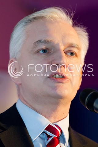  27.10.2013 RZESZOW<br />KONWENCJA REGIONALNA JAROSLAWA GOWINA PT. GODZINA DLA POLSKI W RZESZOWIE<br />N/Z JAROSLAW GOWIN GLOWKA PORTRET SYLWETKA<br /> 