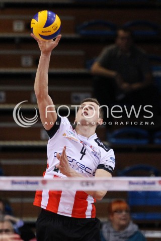  30.10.2013 RZESZOW POLAND<br />SIATKOWKA LIGA MISTRZOW MEN CEV VOLLEYBALL CHAMPIONS LEAGUE 2013 MATCH<br />ASSECO RESOVIA - BUDVANSKA RIVIJERA BUDVA<br />N/Z PIOTR NOWAKOWSKI SYLWETKA <br /> 