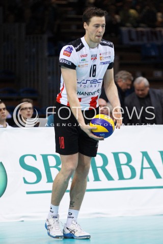  30.10.2013 RZESZOW POLAND<br />SIATKOWKA LIGA MISTRZOW MEN CEV VOLLEYBALL CHAMPIONS LEAGUE 2013 MATCH<br />ASSECO RESOVIA - BUDVANSKA RIVIJERA BUDVA<br />N/Z JOCHEN SCHOPS SYLWETKA <br /> 