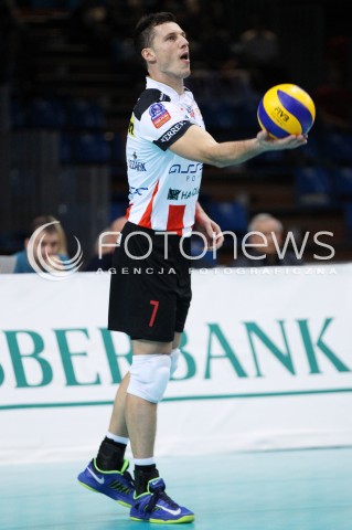  30.10.2013 RZESZOW POLAND<br />SIATKOWKA LIGA MISTRZOW MEN CEV VOLLEYBALL CHAMPIONS LEAGUE 2013 MATCH<br />ASSECO RESOVIA - BUDVANSKA RIVIJERA BUDVA<br />N/Z OLIEG ACHREM SYLWETKA <br /> 