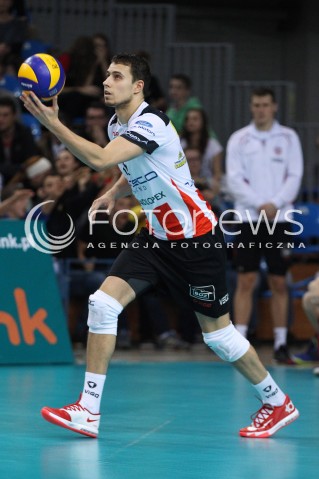  30.10.2013 RZESZOW POLAND<br />SIATKOWKA LIGA MISTRZOW MEN CEV VOLLEYBALL CHAMPIONS LEAGUE 2013 MATCH<br />ASSECO RESOVIA - BUDVANSKA RIVIJERA BUDVA<br />N/Z FABIAN DRZYZGA SYLWETKA <br /> 