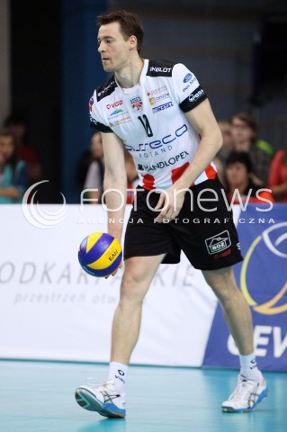  30.10.2013 RZESZOW POLAND<br />SIATKOWKA LIGA MISTRZOW MEN CEV VOLLEYBALL CHAMPIONS LEAGUE 2013 MATCH<br />ASSECO RESOVIA - BUDVANSKA RIVIJERA BUDVA<br />N/Z JOCHEN SCHOPS SYLWETKA <br /> 