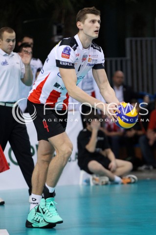  30.10.2013 RZESZOW POLAND<br />SIATKOWKA LIGA MISTRZOW MEN CEV VOLLEYBALL CHAMPIONS LEAGUE 2013 MATCH<br />ASSECO RESOVIA - BUDVANSKA RIVIJERA BUDVA<br />N/Z PIOTR NOWAKOWSKI SYLWETKA <br /> 