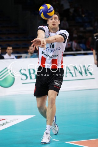  30.10.2013 RZESZOW POLAND<br />SIATKOWKA LIGA MISTRZOW MEN CEV VOLLEYBALL CHAMPIONS LEAGUE 2013 MATCH<br />ASSECO RESOVIA - BUDVANSKA RIVIJERA BUDVA<br />N/Z JOCHEN SCHOPS SYLWETKA <br /> 