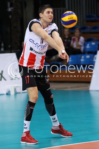  30.10.2013 RZESZOW POLAND<br />SIATKOWKA LIGA MISTRZOW MEN CEV VOLLEYBALL CHAMPIONS LEAGUE 2013 MATCH<br />ASSECO RESOVIA - BUDVANSKA RIVIJERA BUDVA<br />N/Z NIKOLAY PENCZEV PENCHEV SYLWETKA <br /> 