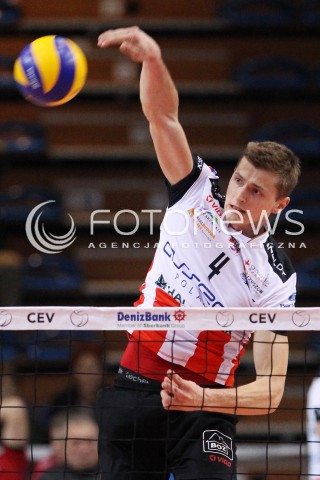  30.10.2013 RZESZOW POLAND<br />SIATKOWKA LIGA MISTRZOW MEN CEV VOLLEYBALL CHAMPIONS LEAGUE 2013 MATCH<br />ASSECO RESOVIA - BUDVANSKA RIVIJERA BUDVA<br />N/Z PIOTR NOWAKOWSKI<br /> 