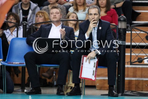  30.10.2013 RZESZOW POLAND<br />SIATKOWKA LIGA MISTRZOW MEN CEV VOLLEYBALL CHAMPIONS LEAGUE 2013 MATCH<br />ASSECO RESOVIA - BUDVANSKA RIVIJERA BUDVA<br />N/Z ANDRZEJ KOWAL ( TRENER ) MARCIN OGONOWSKI ( II TRENER ) <br /> 