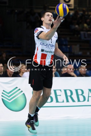  30.10.2013 RZESZOW POLAND<br />SIATKOWKA LIGA MISTRZOW MEN CEV VOLLEYBALL CHAMPIONS LEAGUE 2013 MATCH<br />ASSECO RESOVIA - BUDVANSKA RIVIJERA BUDVA<br />N/Z DAWID KONARSKI SYLWETKA <br /> 