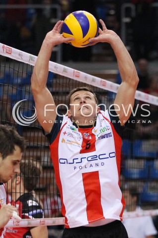  02.11.2013 RZESZOW <br />SIATKOWKA PLUS LIGA 2013/2014 MEN VOLLEYBALL POLAND POLISH PLUSLIGA LEAGUE SEASON 2013/2014 <br />MECZ ASSECO RESOVIA RZESZOW - TRANSFER BYDGOSZCZ<br />N/Z LUKAS TICHACEK SYLWETKA<br /> 