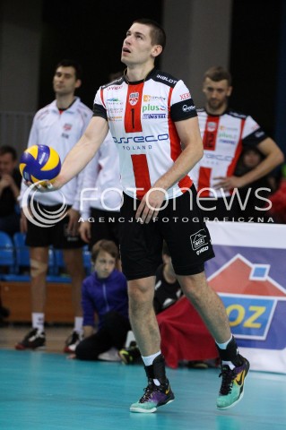  02.11.2013 RZESZOW <br />SIATKOWKA PLUS LIGA 2013/2014 MEN VOLLEYBALL POLAND POLISH PLUSLIGA LEAGUE SEASON 2013/2014 <br />MECZ ASSECO RESOVIA RZESZOW - TRANSFER BYDGOSZCZ<br />N/Z DAWID KONARSKI SYLWETKA<br /> 