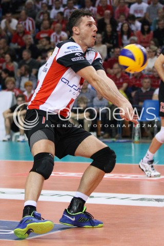  02.11.2013 RZESZOW <br />SIATKOWKA PLUS LIGA 2013/2014 MEN VOLLEYBALL POLAND POLISH PLUSLIGA LEAGUE SEASON 2013/2014 <br />MECZ ASSECO RESOVIA RZESZOW - TRANSFER BYDGOSZCZ<br />N/Z OLIEG ACHREM SYLWETKA <br /> 