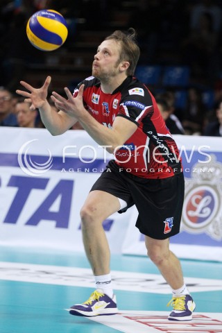  02.11.2013 RZESZOW <br />SIATKOWKA PLUS LIGA 2013/2014 MEN VOLLEYBALL POLAND POLISH PLUSLIGA LEAGUE SEASON 2013/2014 <br />MECZ ASSECO RESOVIA RZESZOW - TRANSFER BYDGOSZCZ<br />N/Z PAWEL WOICKI SYLWETKA<br /> 